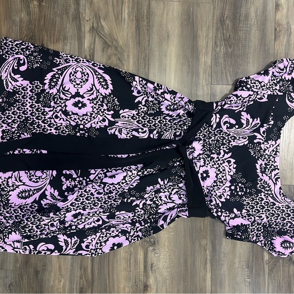 Majora purple and black babydoll dress - Picture 4 of 5